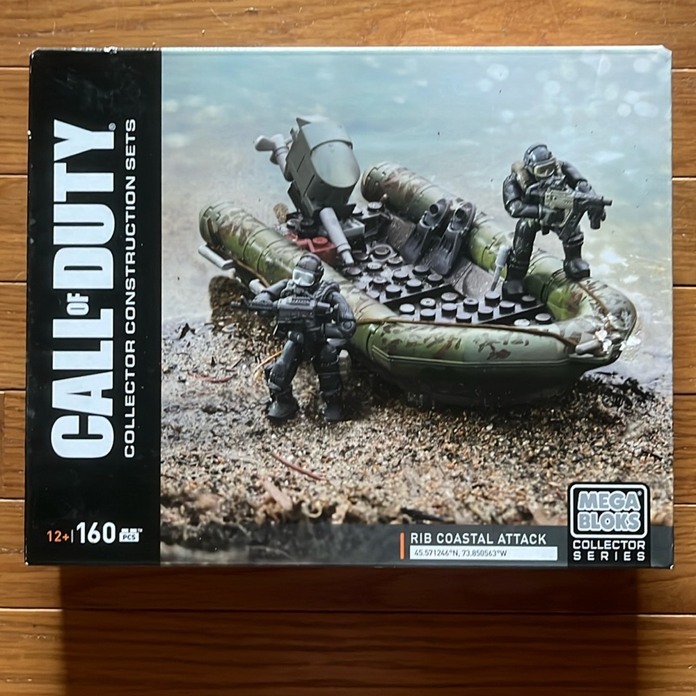 NIB Call of Duty Mega Construction Collectors Series Rib Coastal Attack